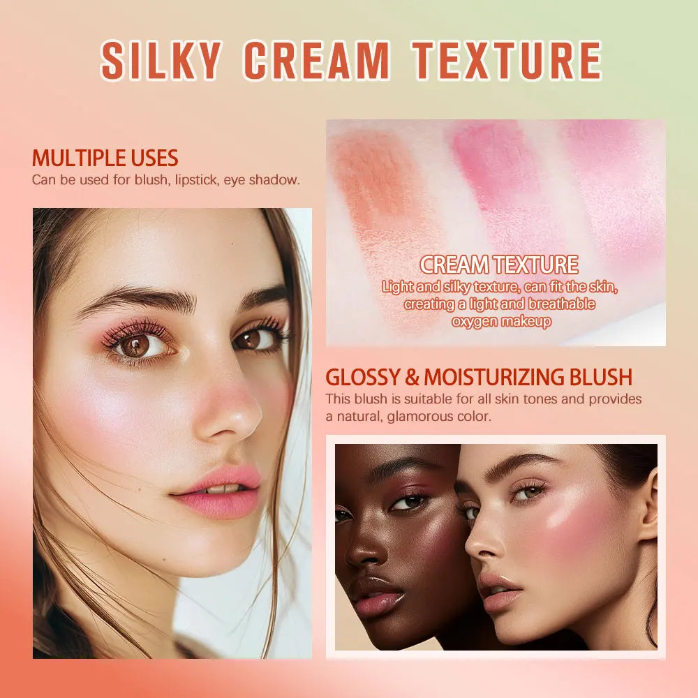 Temperature Change 3-In-1 Cheek Lip Tinted Pixiblush Stick Temperature Change Blush Makeup Products Cosmetic Palette Stick Face